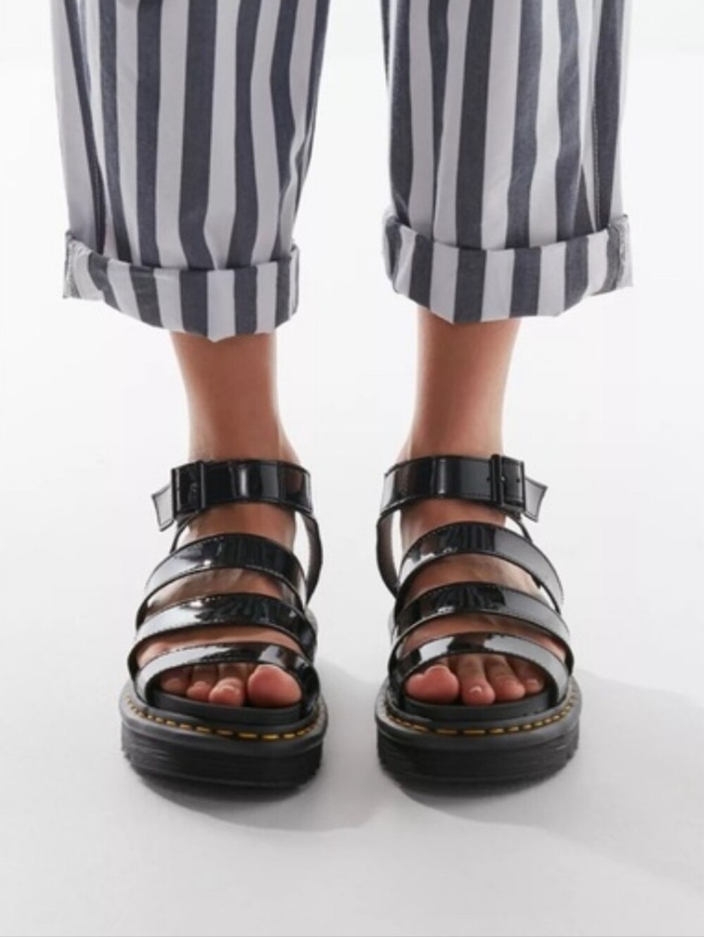 Dr Martens Blaire Patent Leather Sandals Womens - Picture 9 of 10